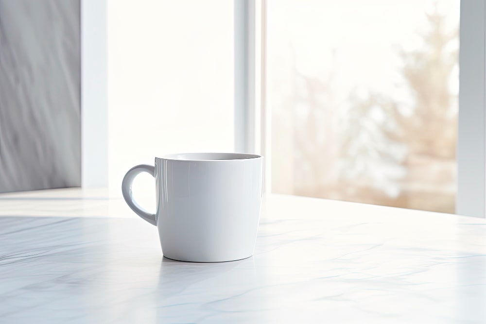 Un mug au design élégant, parfait pour savourer une boisson chaude, représentant la diversité de nos "tasses & mugs" pour tous les goûts